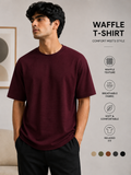 Waffle T-shirt Maroon