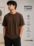 Waffle T-shirt brown