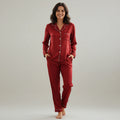 Premium Silk Pajama Suit - Maroon