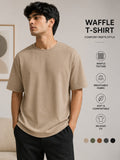 Waffle T-shirt beige