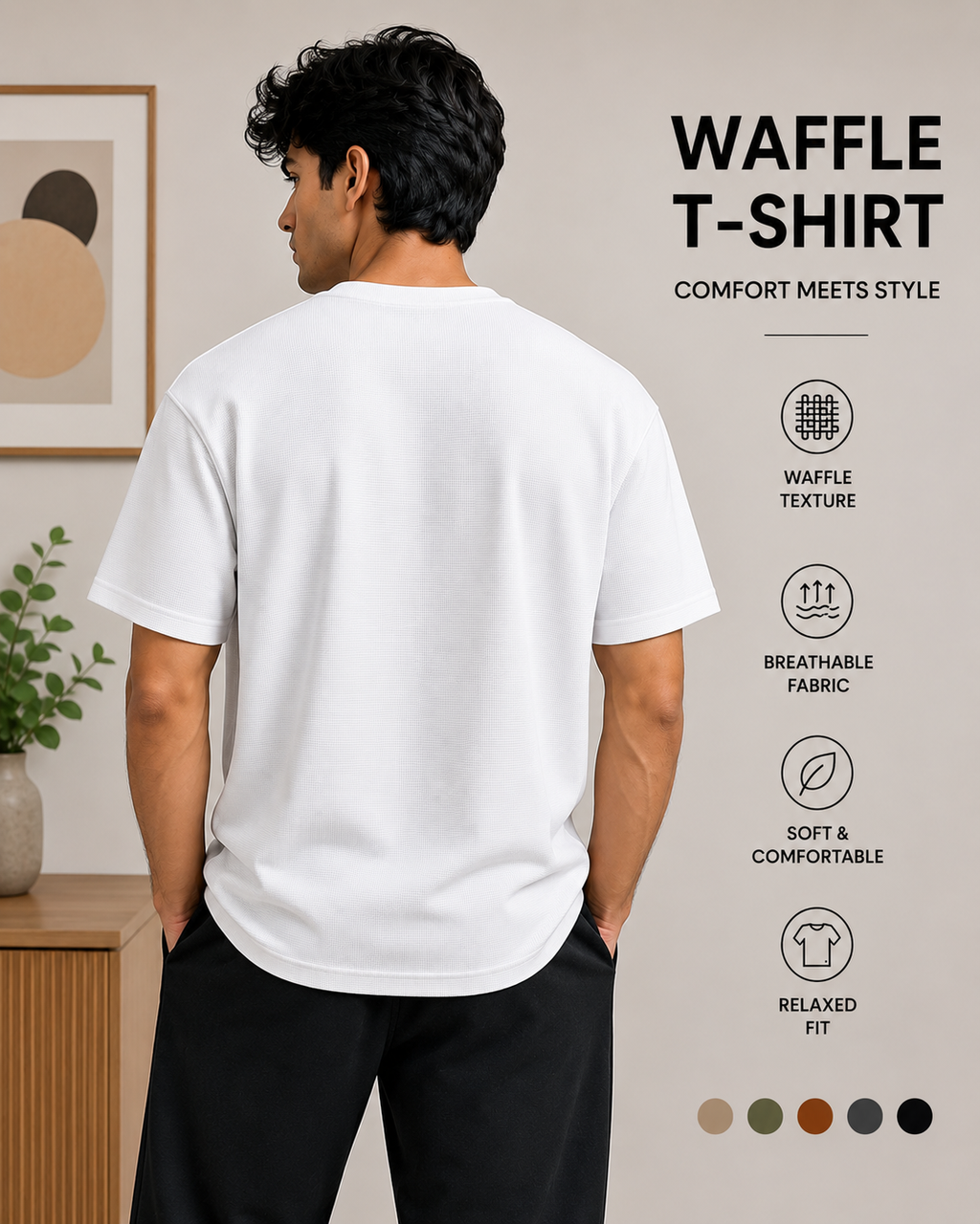 Waffle T-shirt White